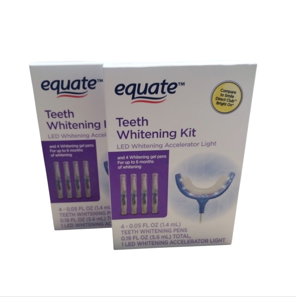 Equate Teeth Whitening Kit‎ LED Accelerator Light 4 Pen System
